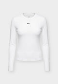 Nike Performance ONE FITTED - Long sleeved top - white/black
