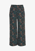 s.Oliver Pyjama bottoms - petrol  geblümt