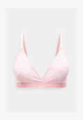 Tommy Hilfiger REPEAT LOGO FLORAL LACE TRIANGLE BRA - Triangle bra - bonita pink