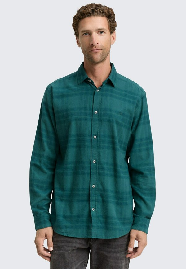 TOM TAILOR Shirt - green tonal check