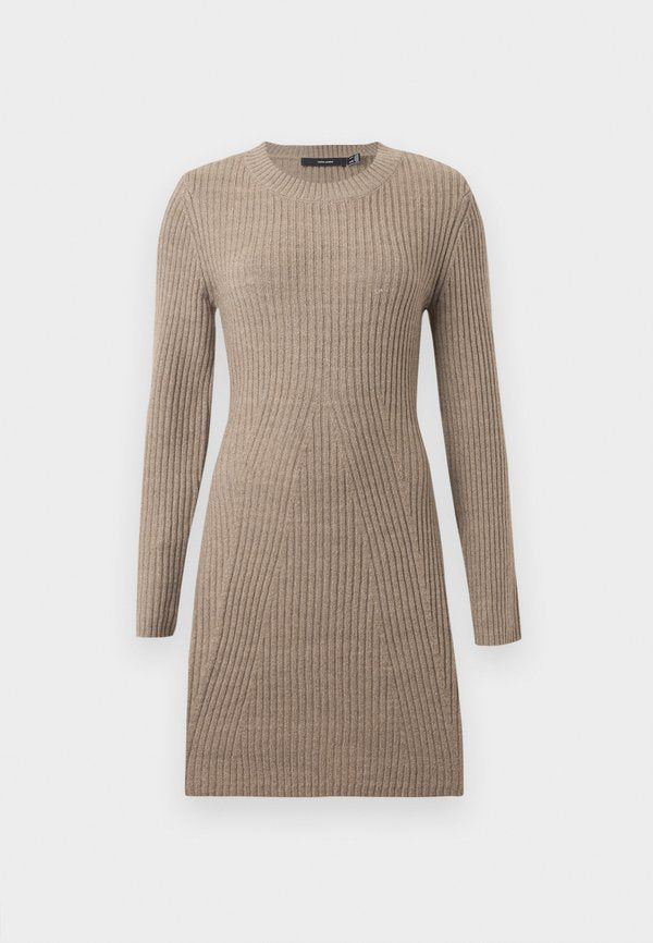Vero Moda Knitted VMJOSANNA Short - Jumper dress - fossil