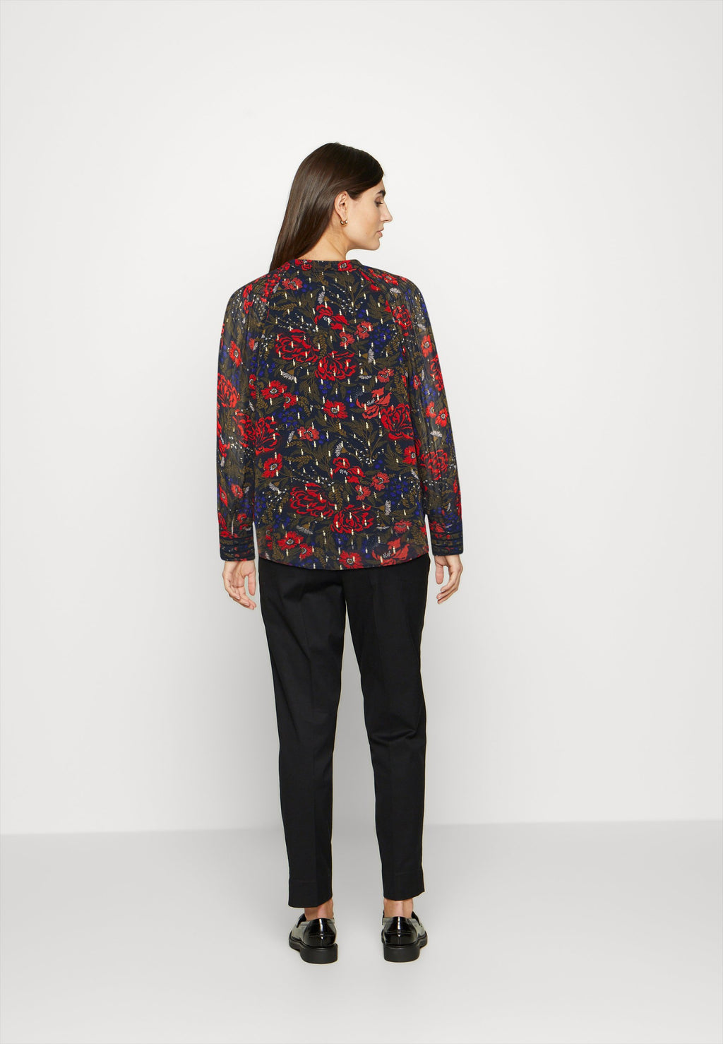 Marks & Spencer PRINT TIE BLOUSE