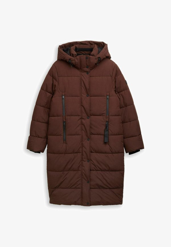 TOM TAILOR MIT ABNEHMBARER KAPUZE - Winter coat - dark pecan brown