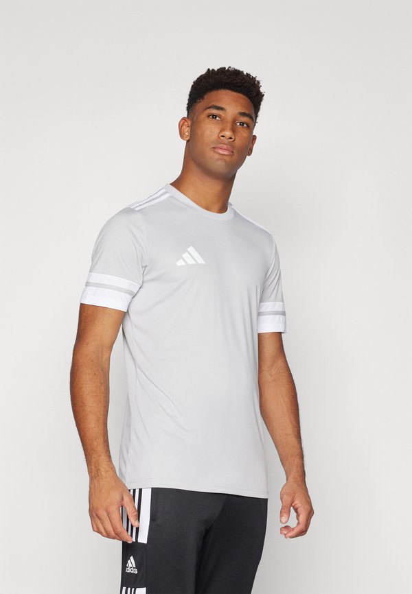 adidas Performance SQUADRA25 SHORT SLEEVE - Sports T-shirt - team light grey/white