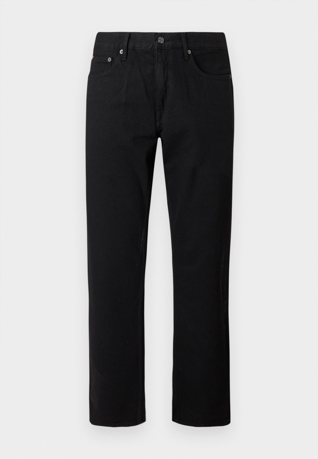 WASHED REGULAR STRAIGHT LEG BLACK JEANS Media 1