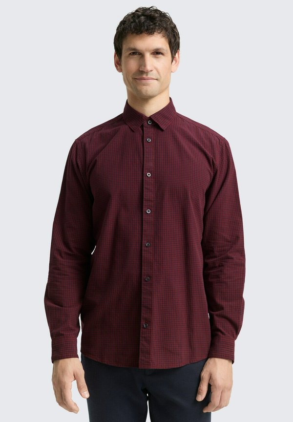 TOM TAILOR REGULAR FIT MIT KAROMUSTER - Shirt - red vichy check