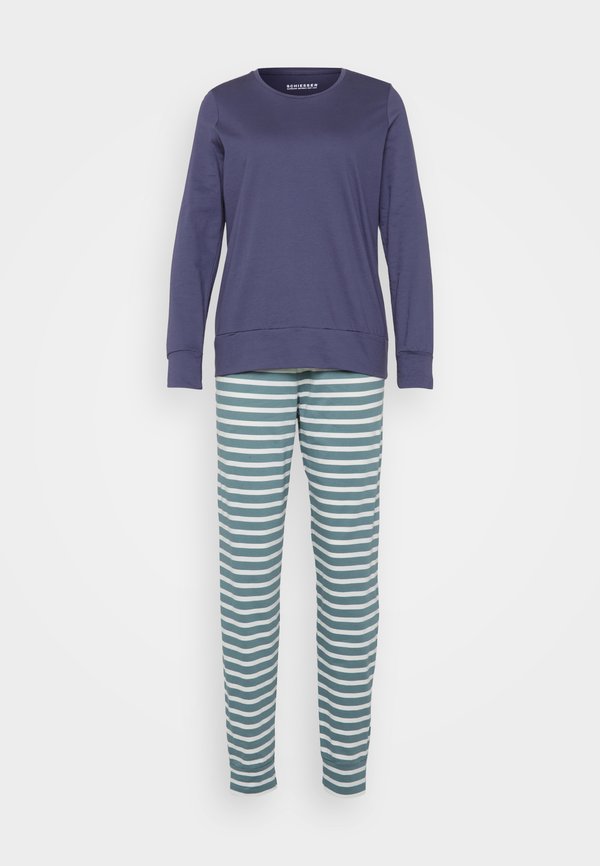 Schiesser SCHLAFANZUG LANG - CASUAL ESSENTIALS SET