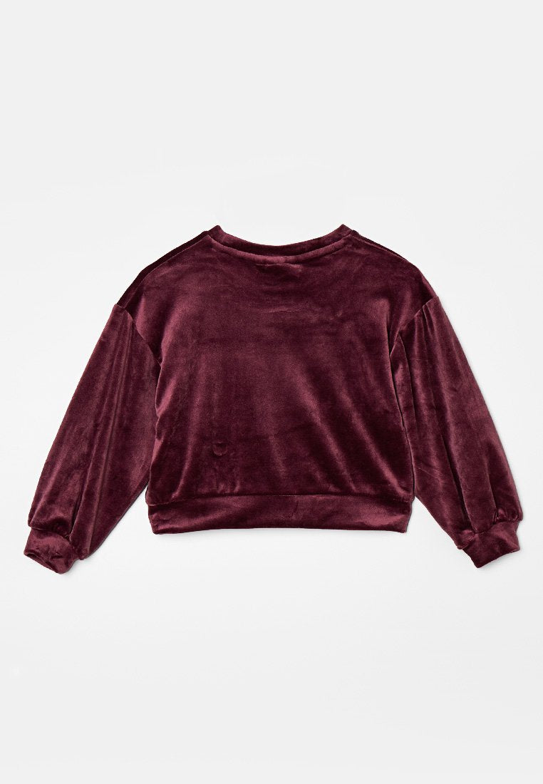 ONLY MINI KMGREBEL VELVET ONECK SWEAT SET SWT