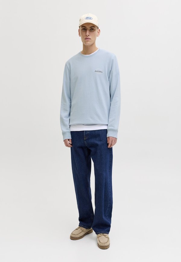 Jack & Jones JJBRANDON CREW NECK 2 PACK MP - Sweatshirt - celestial blue/navy blazer