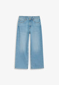 TOM TAILOR TTNELMA CULOTTE FIT - Straight leg jeans - clean light stone blue denim