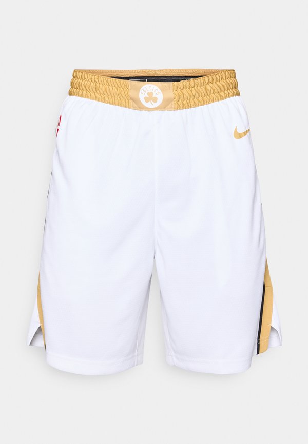 Nike Performance BOSTON CELTICS SWINGMAN SHORT CITY EDITION 25 - Club wear - white/club gold-coloured