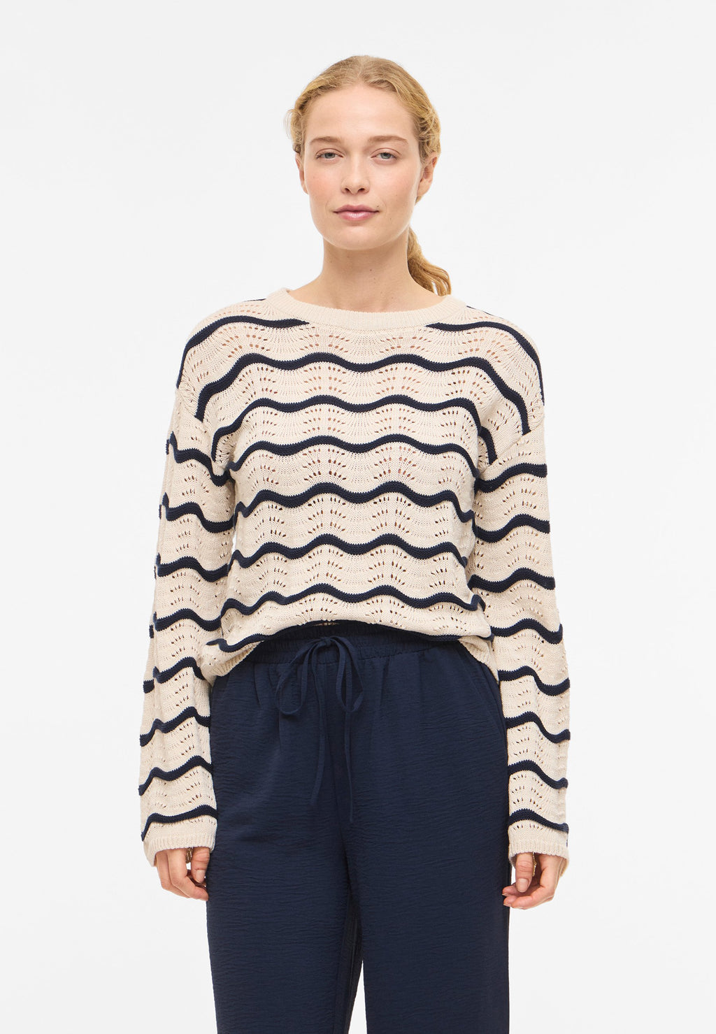 VILA Knitted VIWAVE Round neck