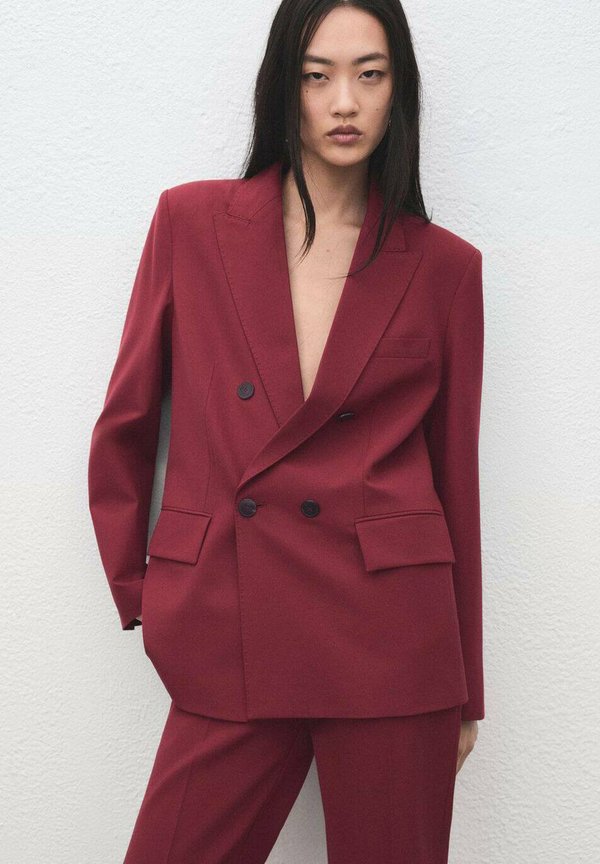 Mango Short coat - bordeaux