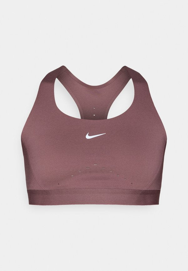 Nike Performance SWIFT BRA - High support sports bra - tattoo/silver-coloured