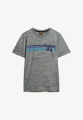 Superdry & Co TERRAIN STRIPED - Print T-shirt - flint grey grit