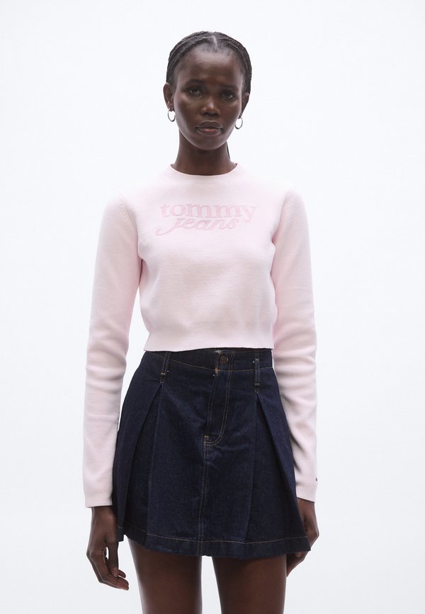 Tommy Jeans STITCH LOGO CHENILLE SLIM CROPPED JUMPER