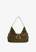 Guess CAMDEN SHOULDER BAG - Handbag - grün