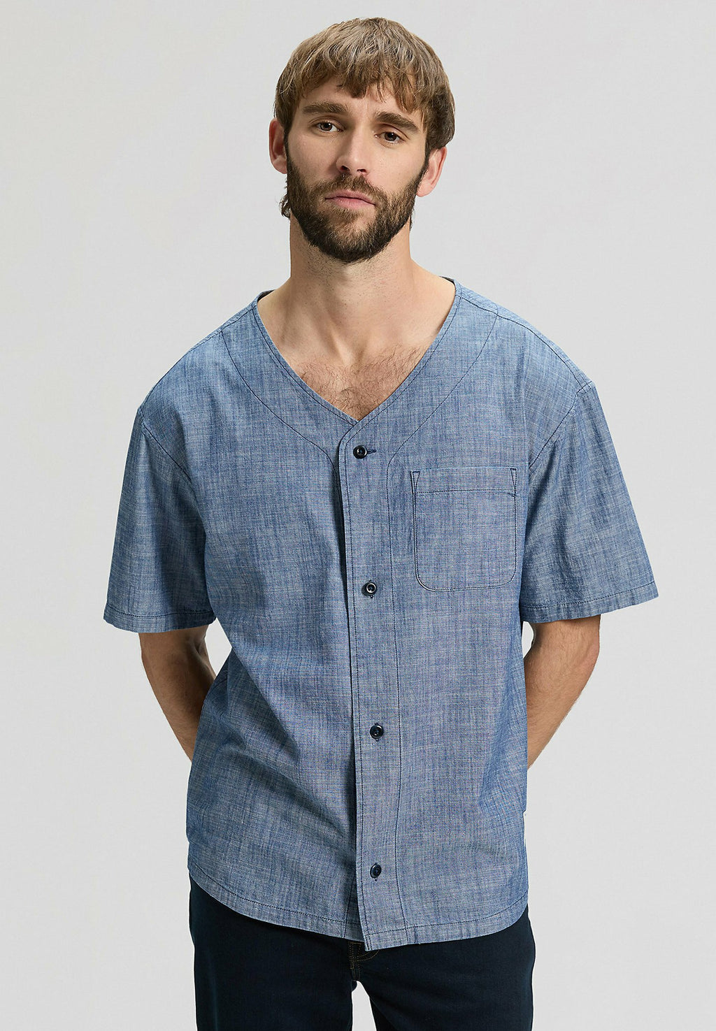 Lee SHORT SLEEVE BASEBALL TEE WITH PKT - RELAXED FIT