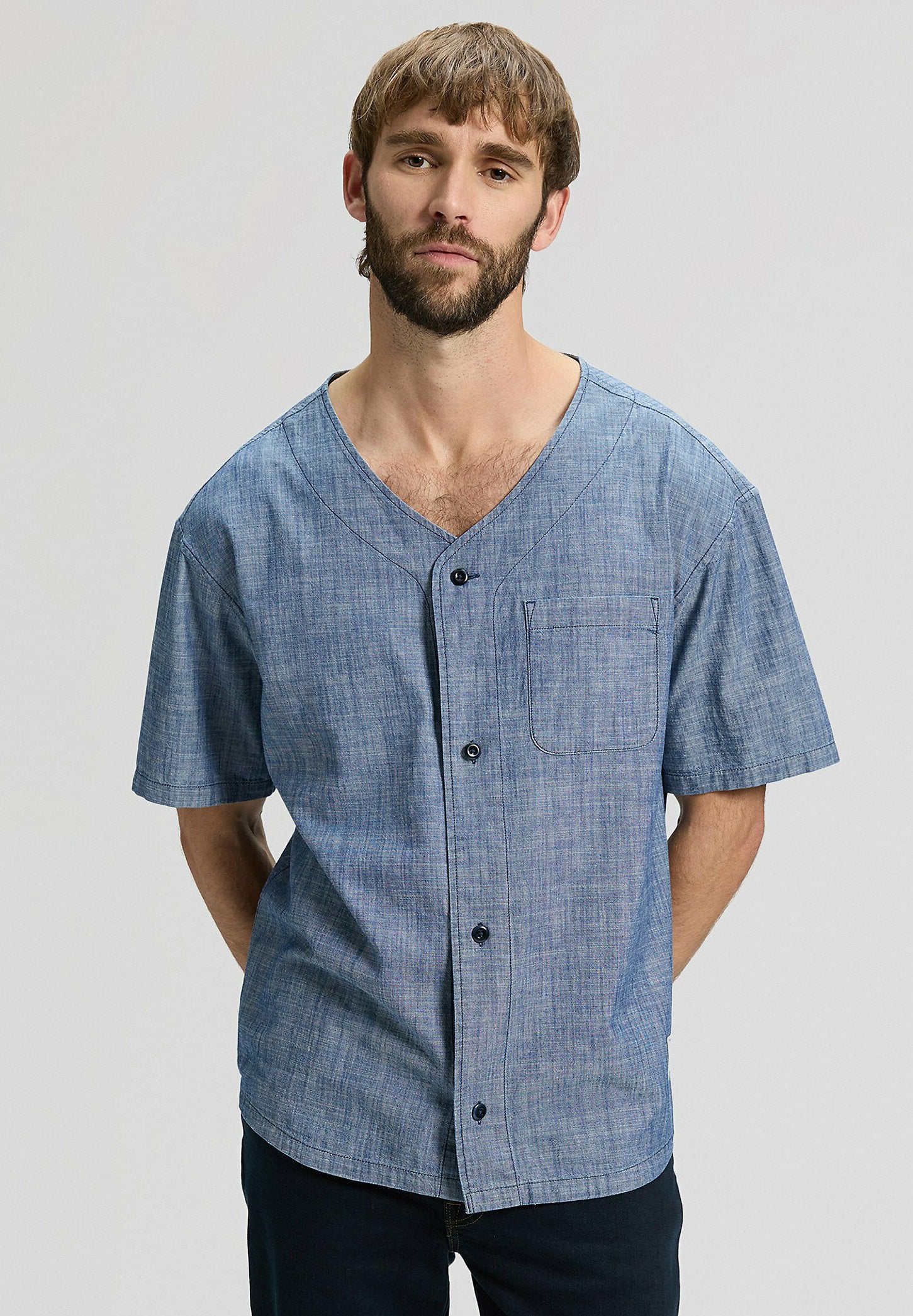 Lee SHORT SLEEVE BASEBALL TEE WITH PKT - RELAXED FIT