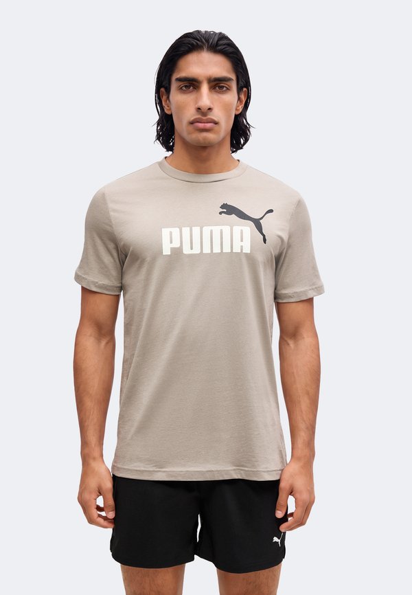 Puma 2 COLOR NO. 1 LOGO TEE - Print T-shirt - mouse gray