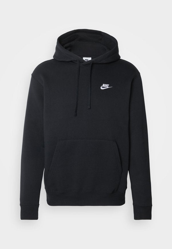 Nike Sportswear SPORTSWEAR CLUB FLEECE - Hoodie - black/white
