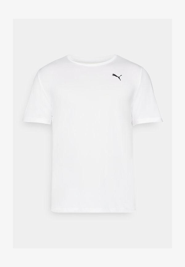 Puma TAD ESSENTIALS SOLID CAT TEE - Sports T-shirt - white