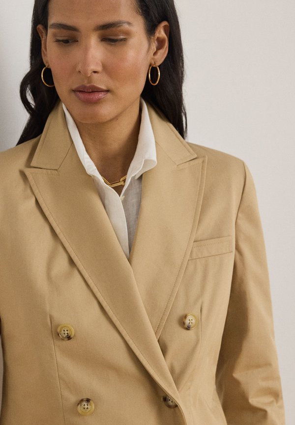 Lauren Ralph Lauren DOUBLE-BREASTED COTTON TWILL BLAZER