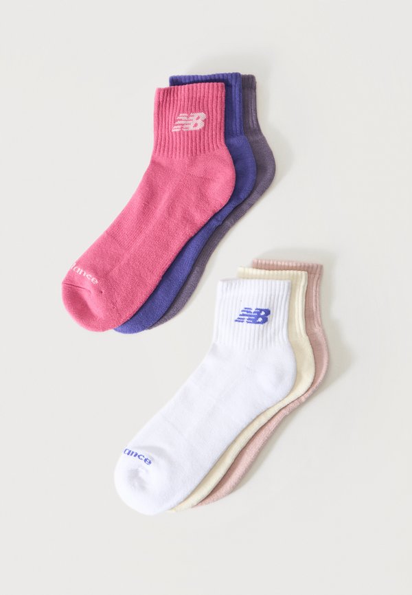 New Balance EVERYDAY ANKLE UNISEX 6 PACK - Socks - pink/purple/off-white