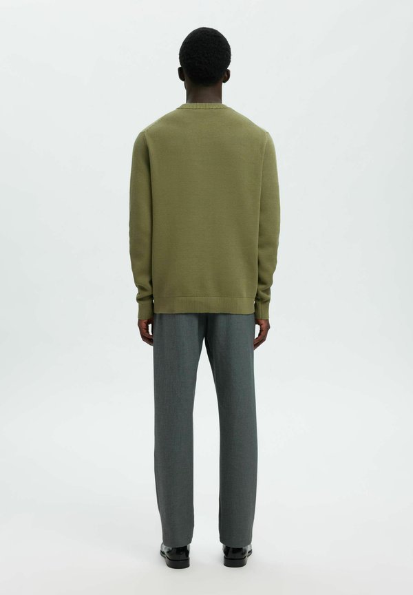 Selected SLHDANE LS KNIT STRUCTURE CREW NECK NOOS
