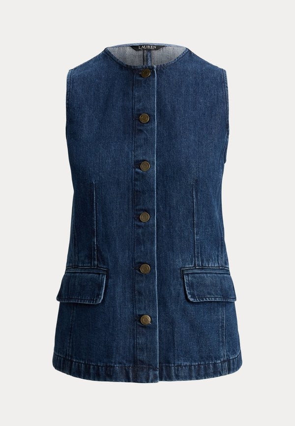 Lauren Ralph Lauren DENIM SLEEVELESS SHIRT
