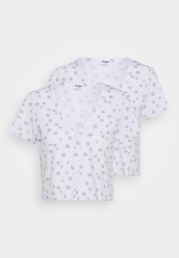 Cotton On JANET BUTTON THROUGH SHORT SLEEVE 2 PACK
