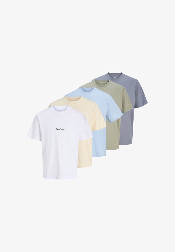 Jack & Jones 5-pack - Print T-shirt - grün