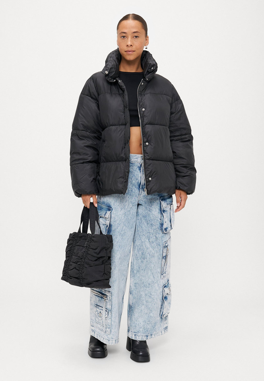 Gina Tricot Petite BELTED PUFFER JACKET