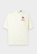 adidas Originals VDAY CAT TEE UNISEX - Print T-shirt - off-white