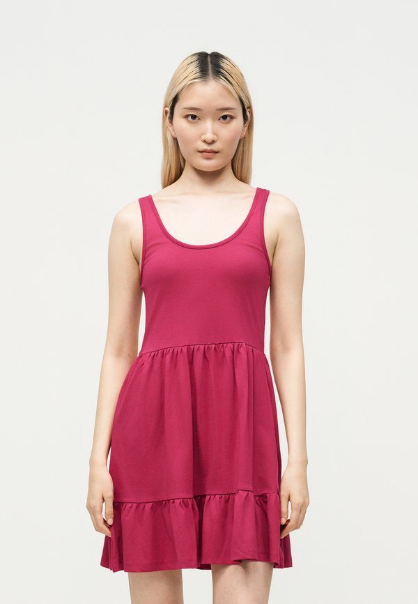 ONLY ONLBLOOM SHORT - Jersey dress - sangria