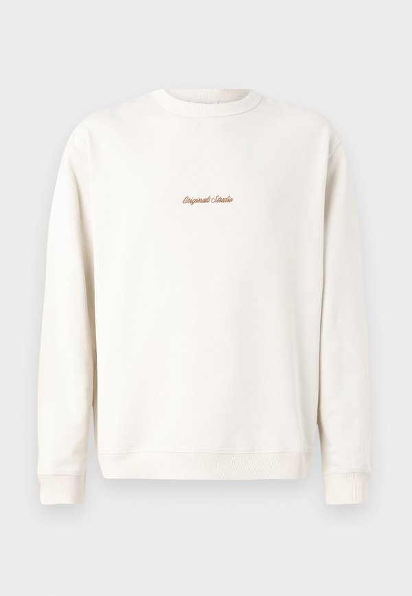 Jack & Jones JORNORREBRO EMB SWEAT CREW NOOS - Sweatshirt - antique white