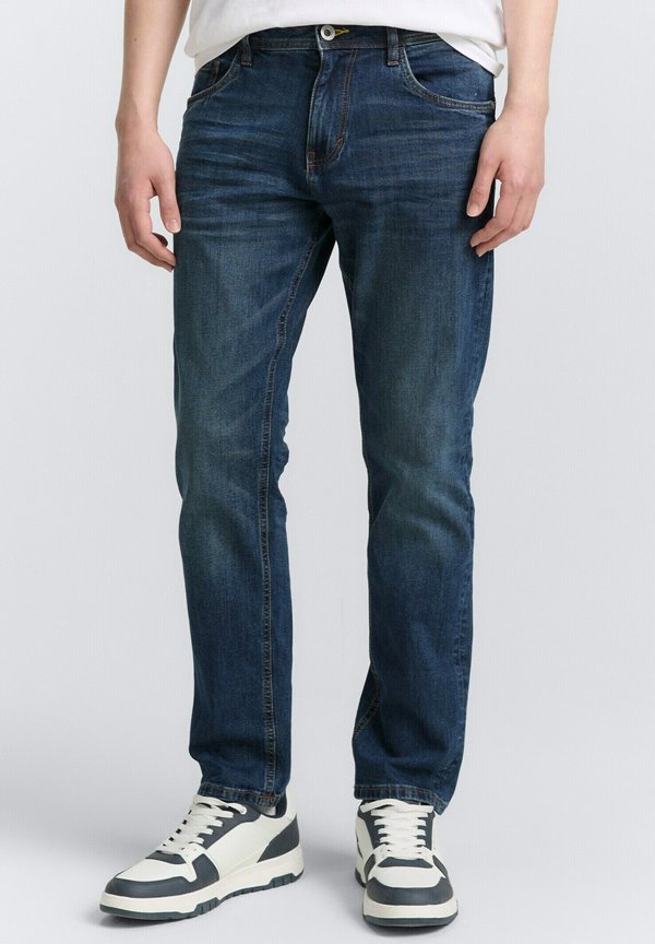 TOM TAILOR TTJOSH REGULAR SLIM FIT - Slim fit jeans - mid stone wash denim