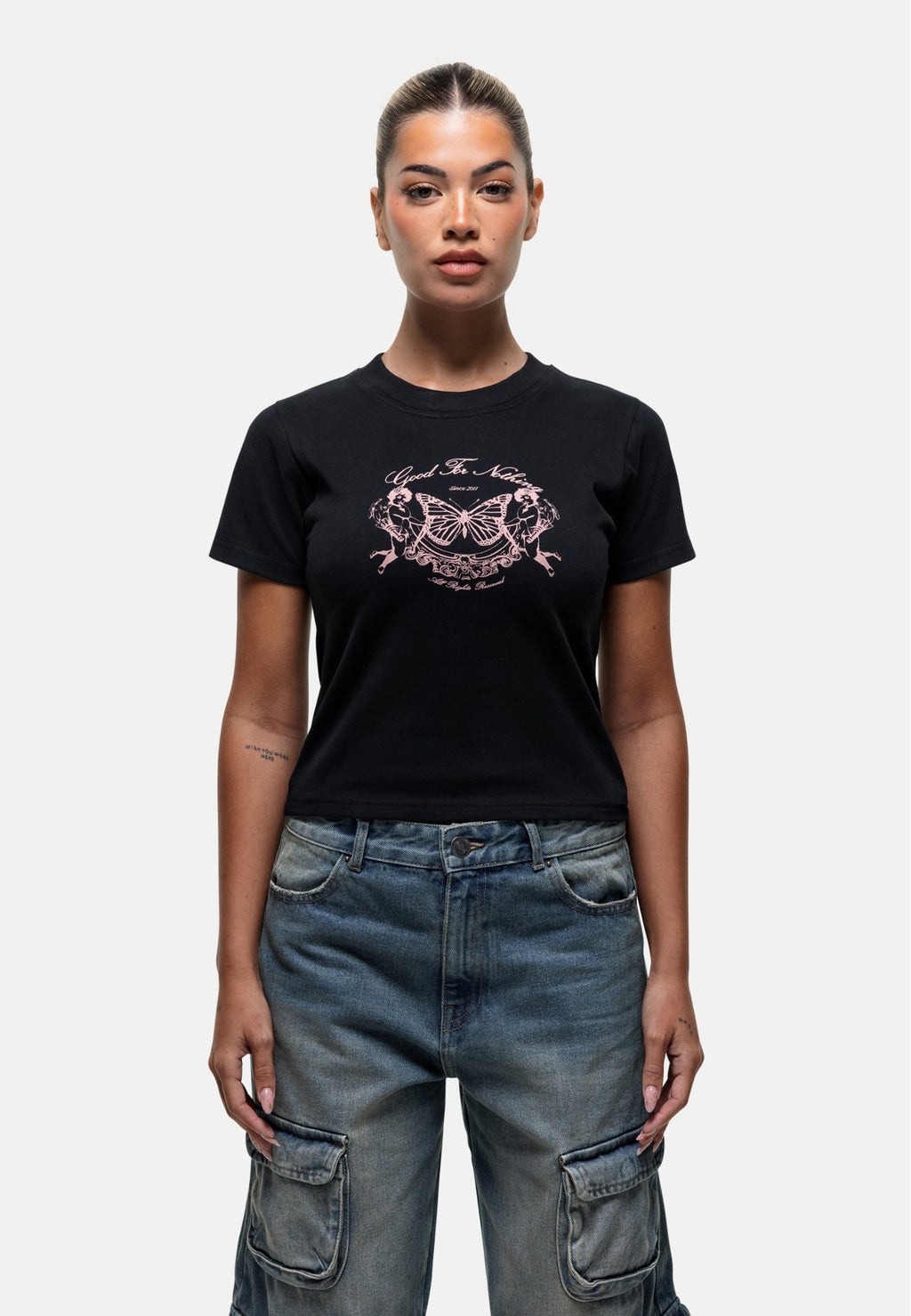 Good For Nothing RENAISSANCE PRINT BABY TEE