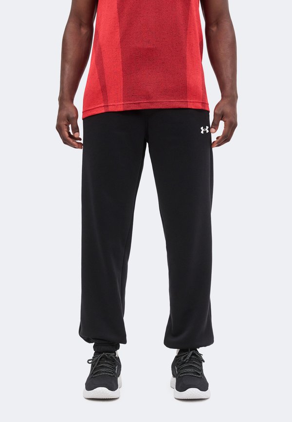 Under Armour ARMOUR FLEECE - Tracksuit bottoms - black/white