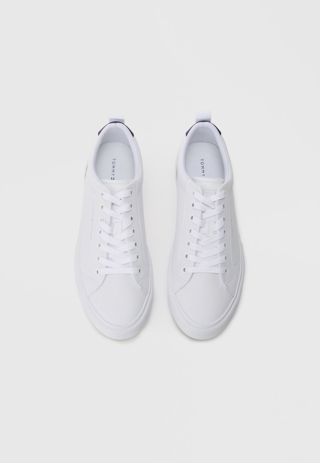 CONTRAST MIDSOLE DEBOSSED LEATHER TRAINERS Media 4