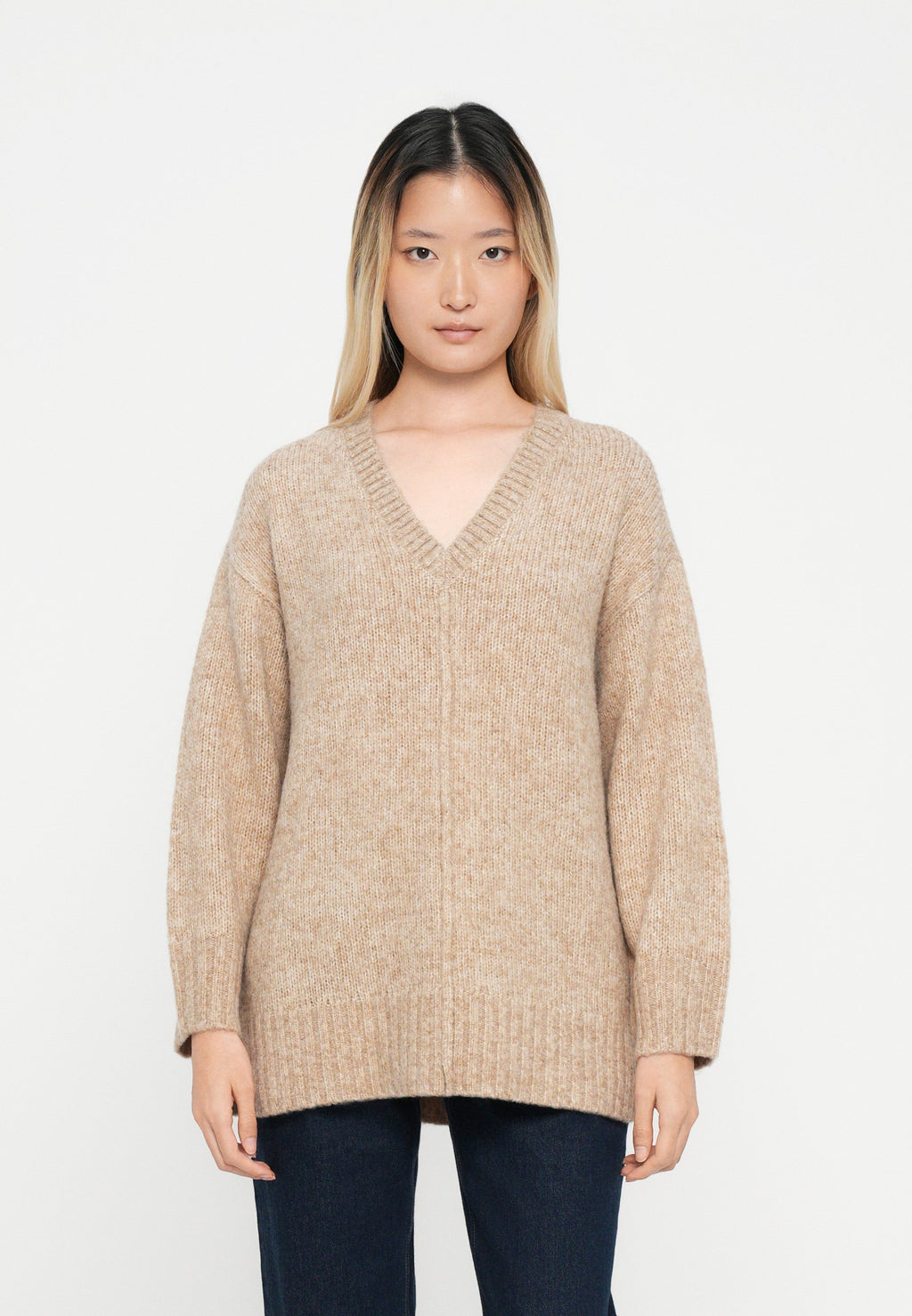 JDY JDYMALONE V NECK LONG PULLOVER