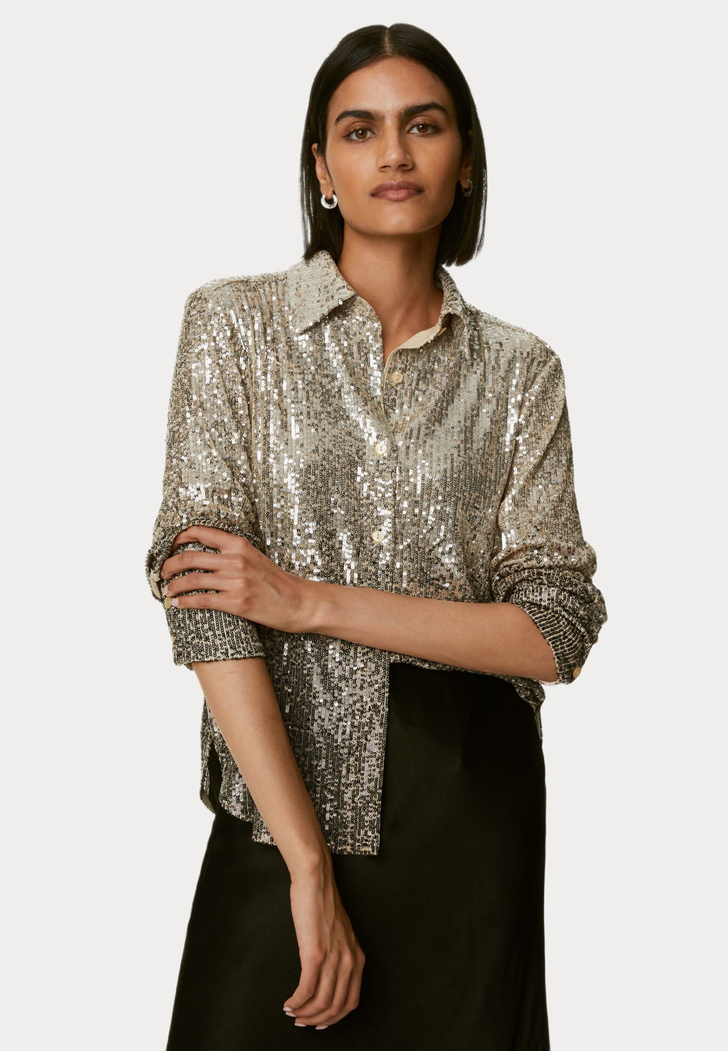 Marks & Spencer SEQUIN COLLARED