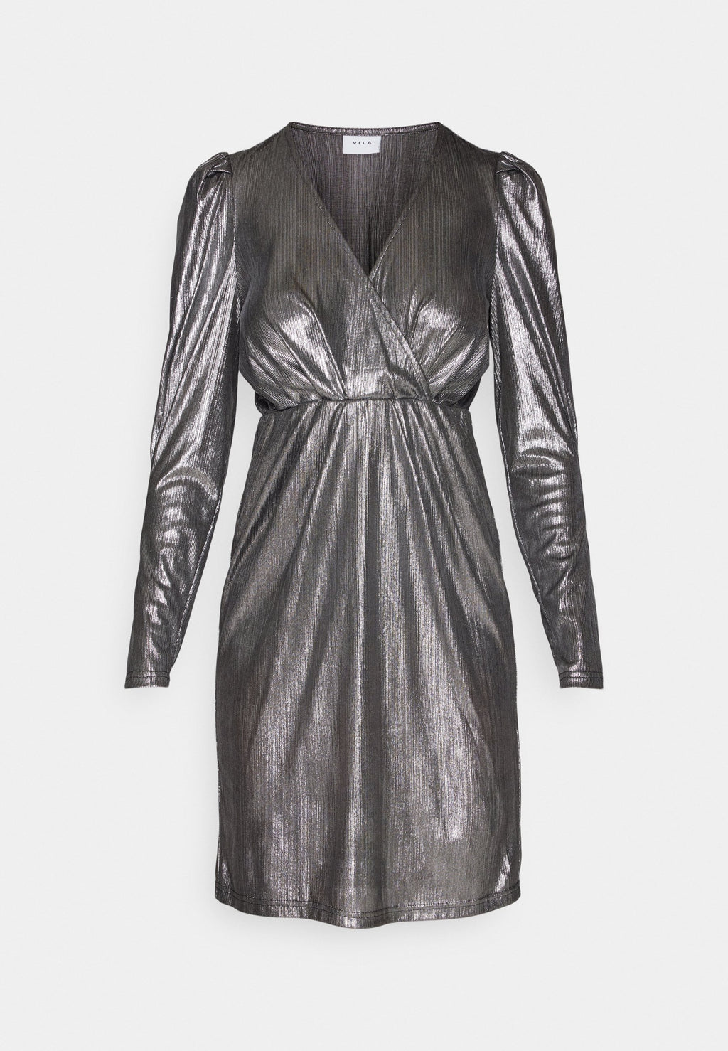 VILA VILINEA MIDI FAKE WRAP DRESS