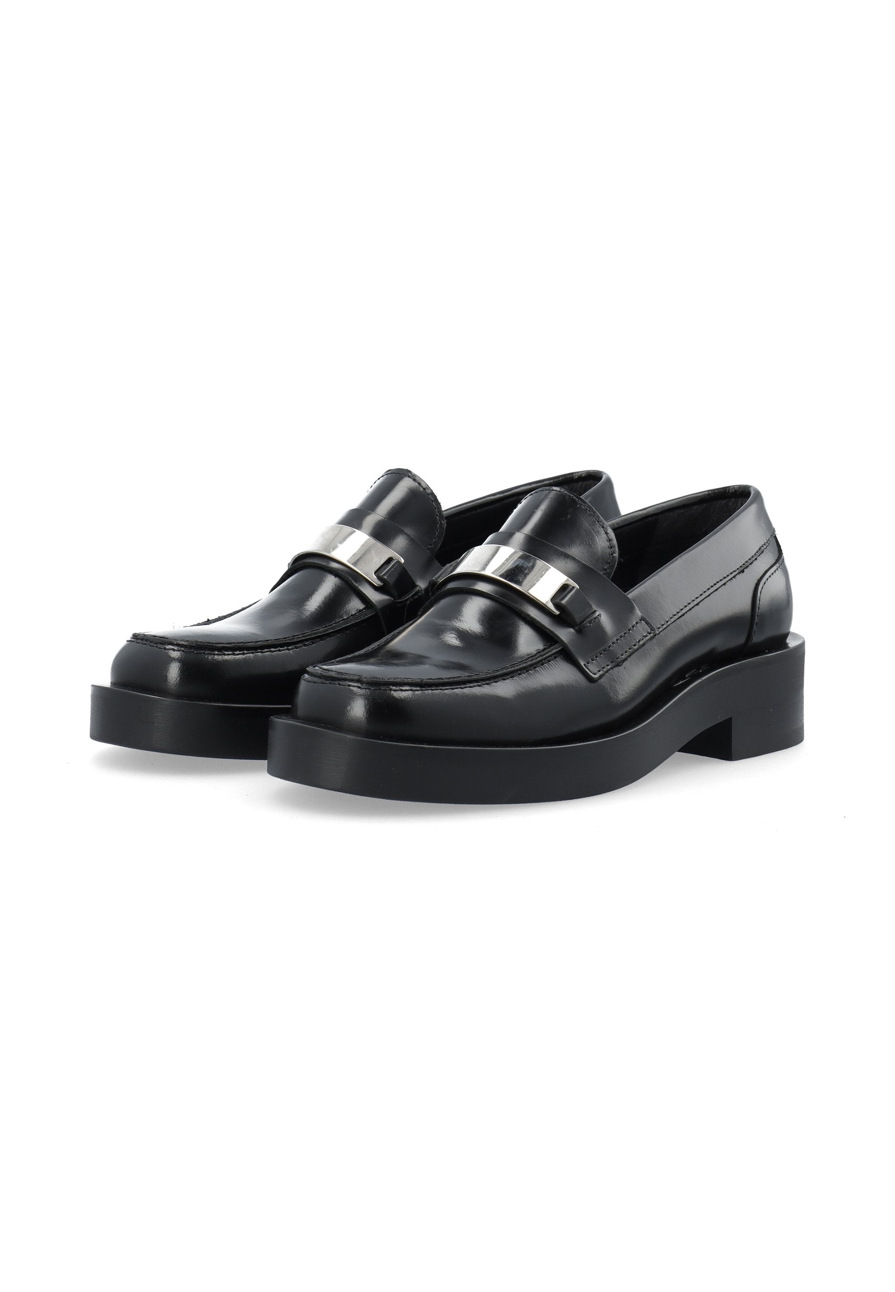 Bianco Leather Loafers BIAMONACO