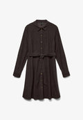 Vero Moda VMVILJA Short Corduroy - Shirt dress - chocolate torte