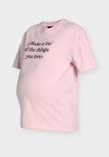 Vero Moda Maternity VMMJOAN MIA T-SHIRT - Print T-shirt - pink