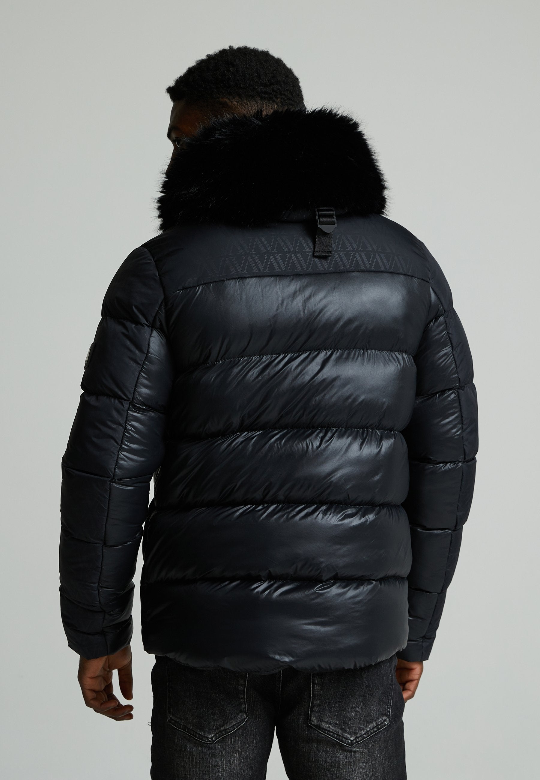 Alessandro Zavetti LAVANDA HIGH SHINE PUFFER JACKET