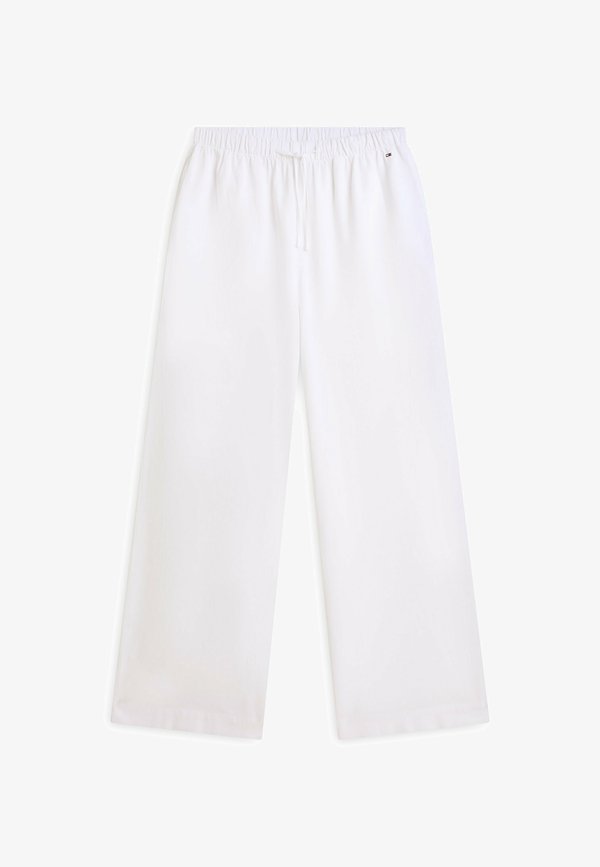 Tommy Hilfiger WIDE LEG COVER-UP  - Trousers - pvh classic white