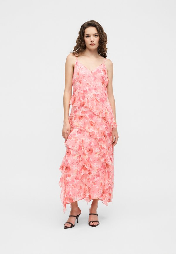 Vero Moda Petite VMSMILLA LONG FRILL DRESS - Cocktail dress / Party dress - rose shadow