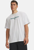 Under Armour HEAVYWEIGHT WORDMARK - Print T-shirt - white